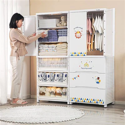 Armoire de rangement pour vêtements de grande capacité