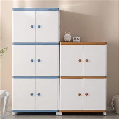 Armoire à double porte en plastique